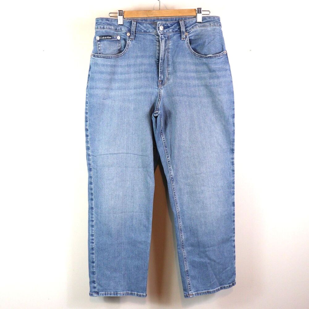 Calvin Klein High Rise Straight Jeans size 32